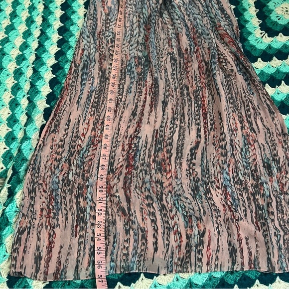 BCBGMAXAZRIA Christelle Printed Bell Sleeve Gown Silk Maxi 0 - Picture 10 of 15